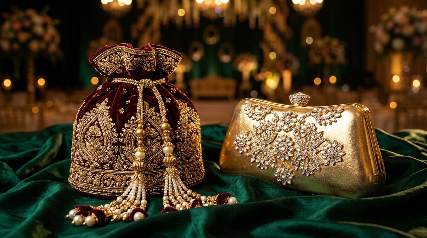 Royal Velvet Potlis & Clutches